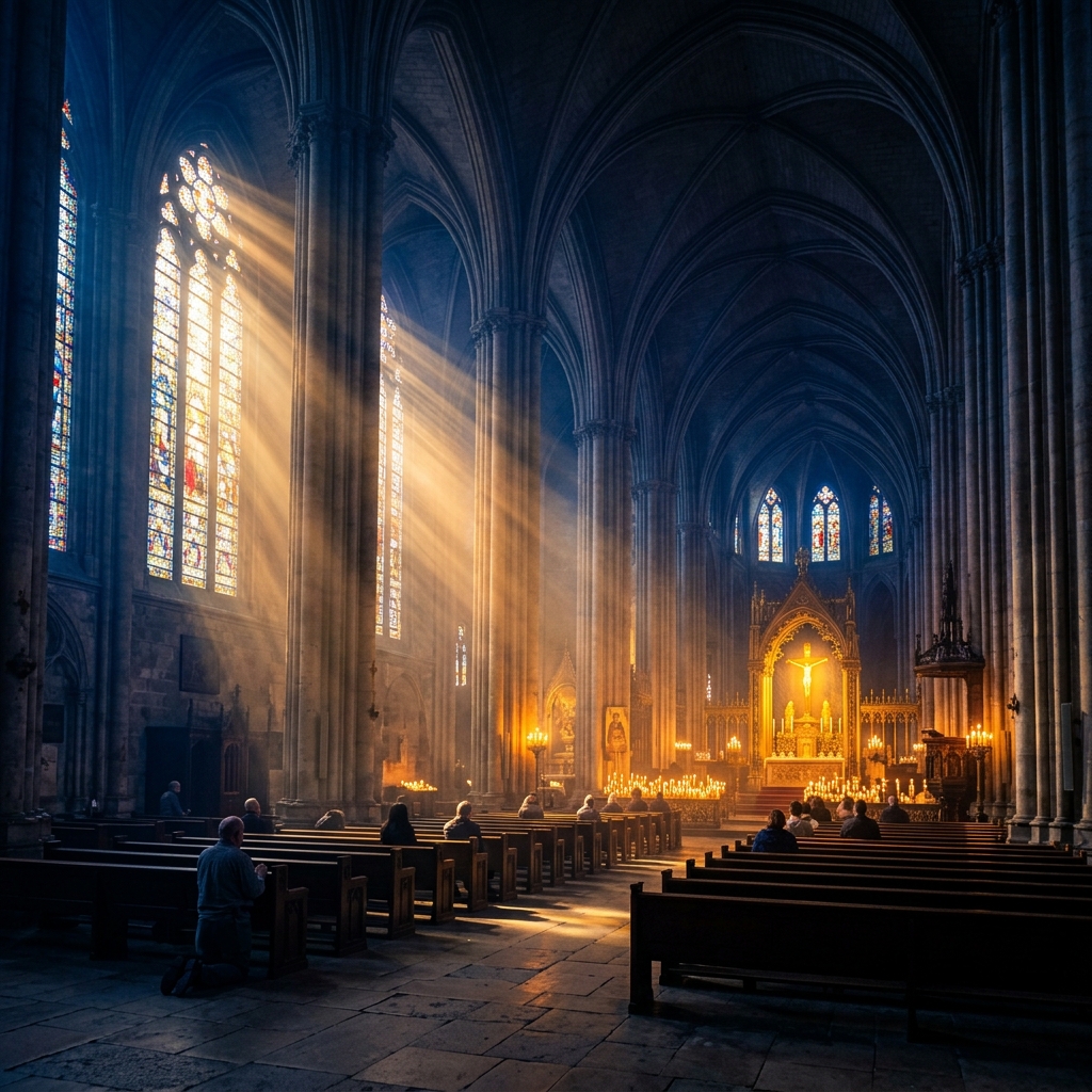Prayer and worship atmosphere